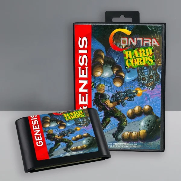 Contra - Hard Corps 16 Bit MD Game Card for Sega Megadrive Genesis Video Game Console Cartridge