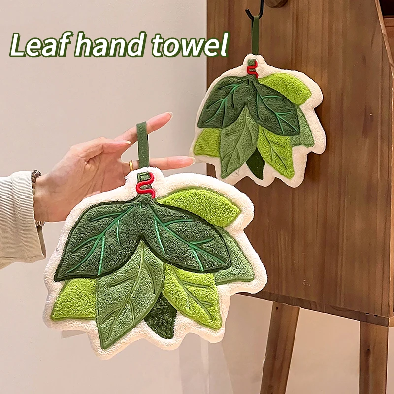 Linda toalla de mano pañuelo absorbente toallas colgantes pañuelo de pared del baño toallas de cocina de dibujos animados decoración de la habitación