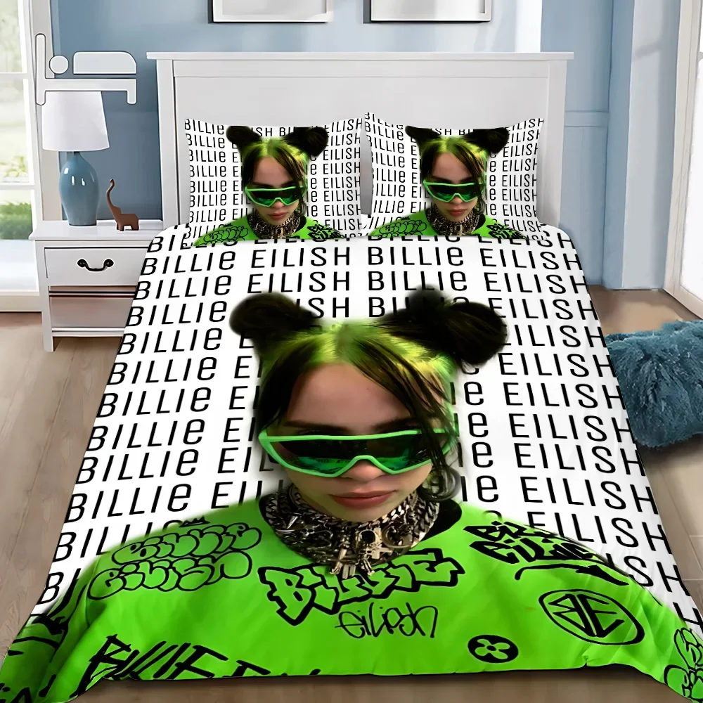 Billie Eilish Tour Bedding Set, Gifts For Fan, Bedroom Decor