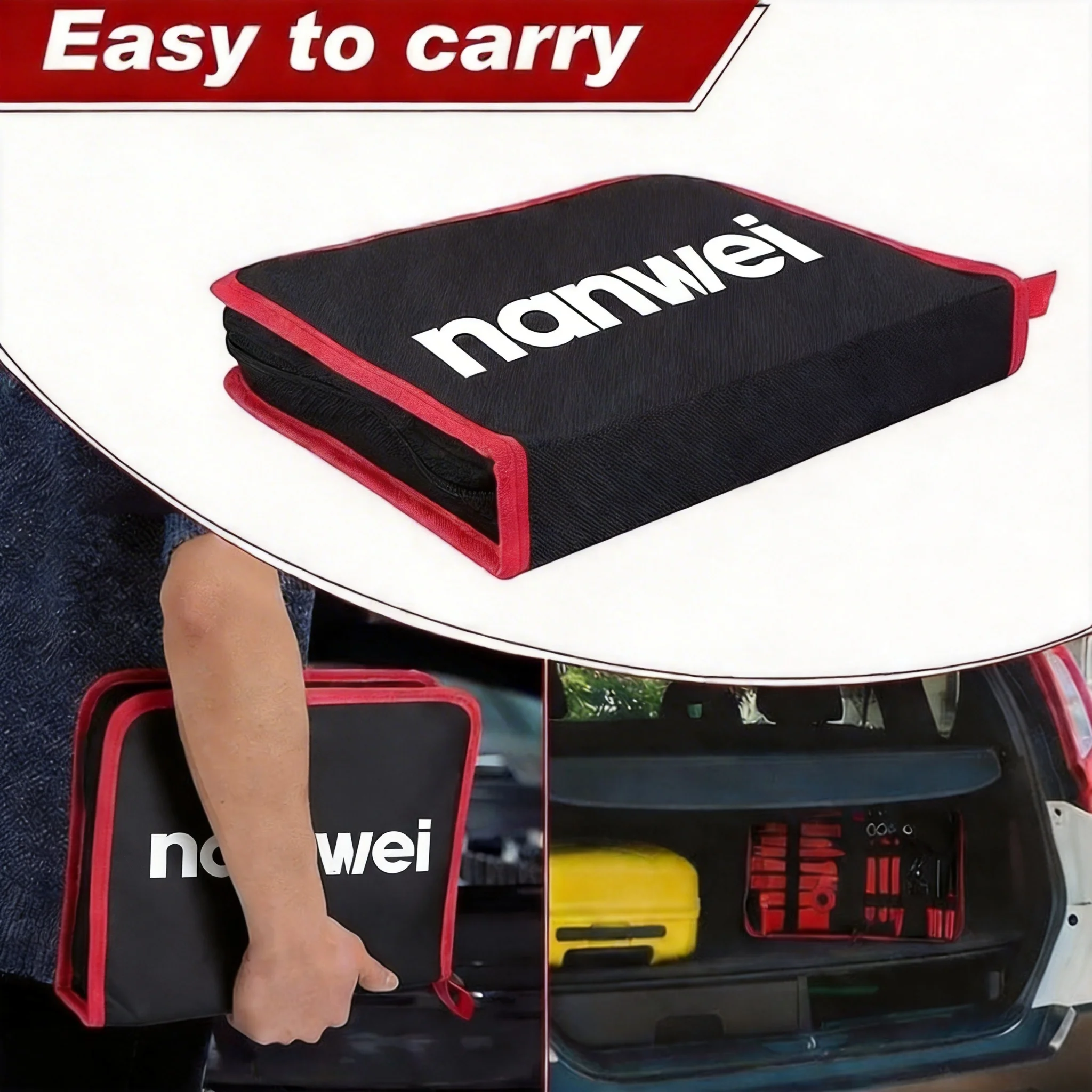43Pcs Auto Trim Removal Tool Set, Nanwei Car Panel Door Dashboard Audio Plastic Pry Kit, Clip Remover Pliers, Puller Hooks, Radio Disassembly Keys, Fastener Remover, Automotive Interior Upholstery Repair Hand Tools with Storage Bag