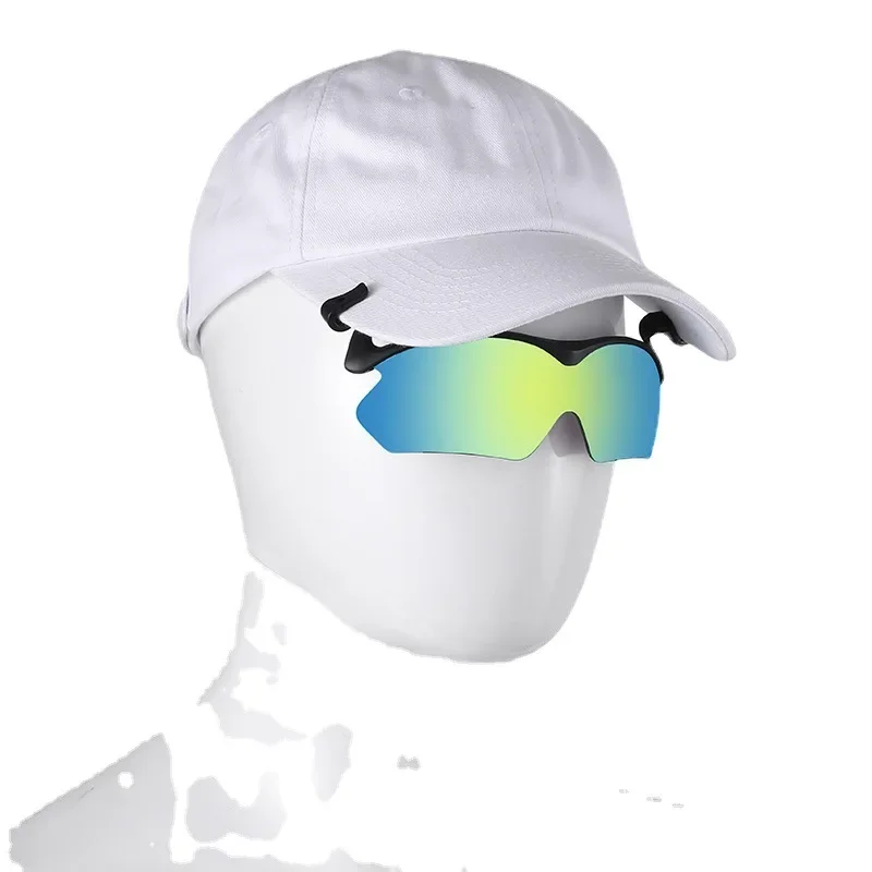 Polarized sunglasses men's and women's clip-on hat adjustable high-grade multi-color coated driving fishing climbing sunshades