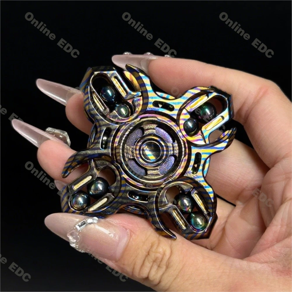 Giocattoli EDC usati MOT Timascus Diapason Finger Spinner Fidget Spinner Giocattolo antistress Giocattoli da scrivania Edizione limitata 35