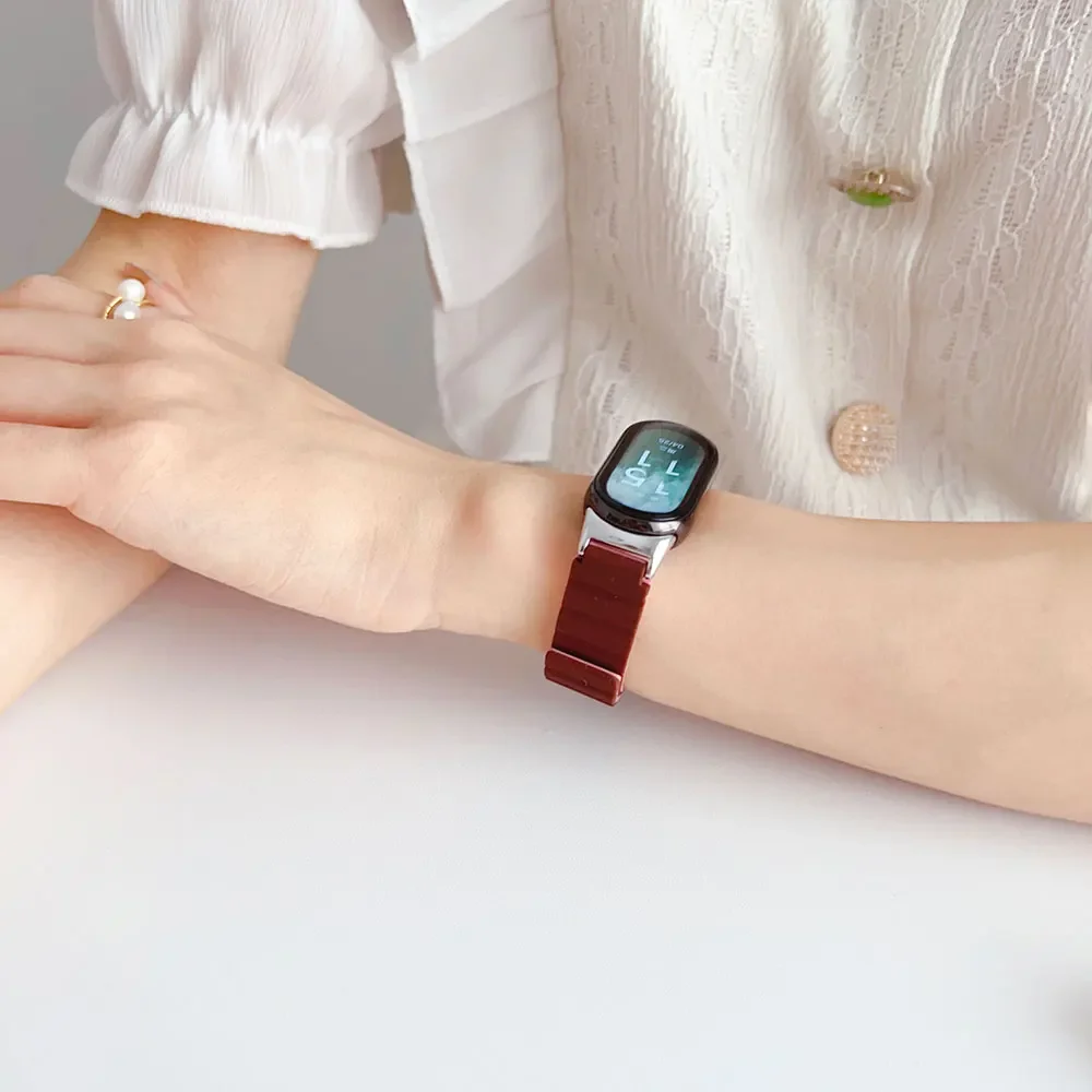 Cinturino in Silicone per Xiaomi Mi Band 8 bracciale cinturino sportivo per cinturino di ricambio per cinturino Miband8 Mi Band8 Manetic