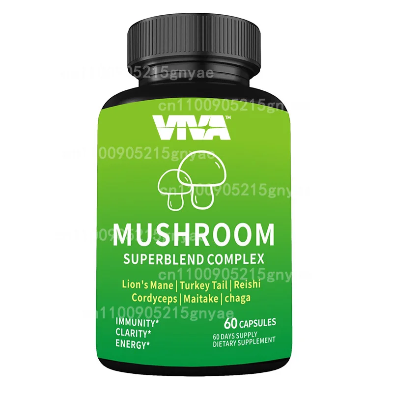 

Комплексный грибной комплекс: Кордицепс китайский, Березовый гриб, Гриб турецкий хвост, Гриб танцевальный, Гриб устричный, Комплекс грибных экстрактов