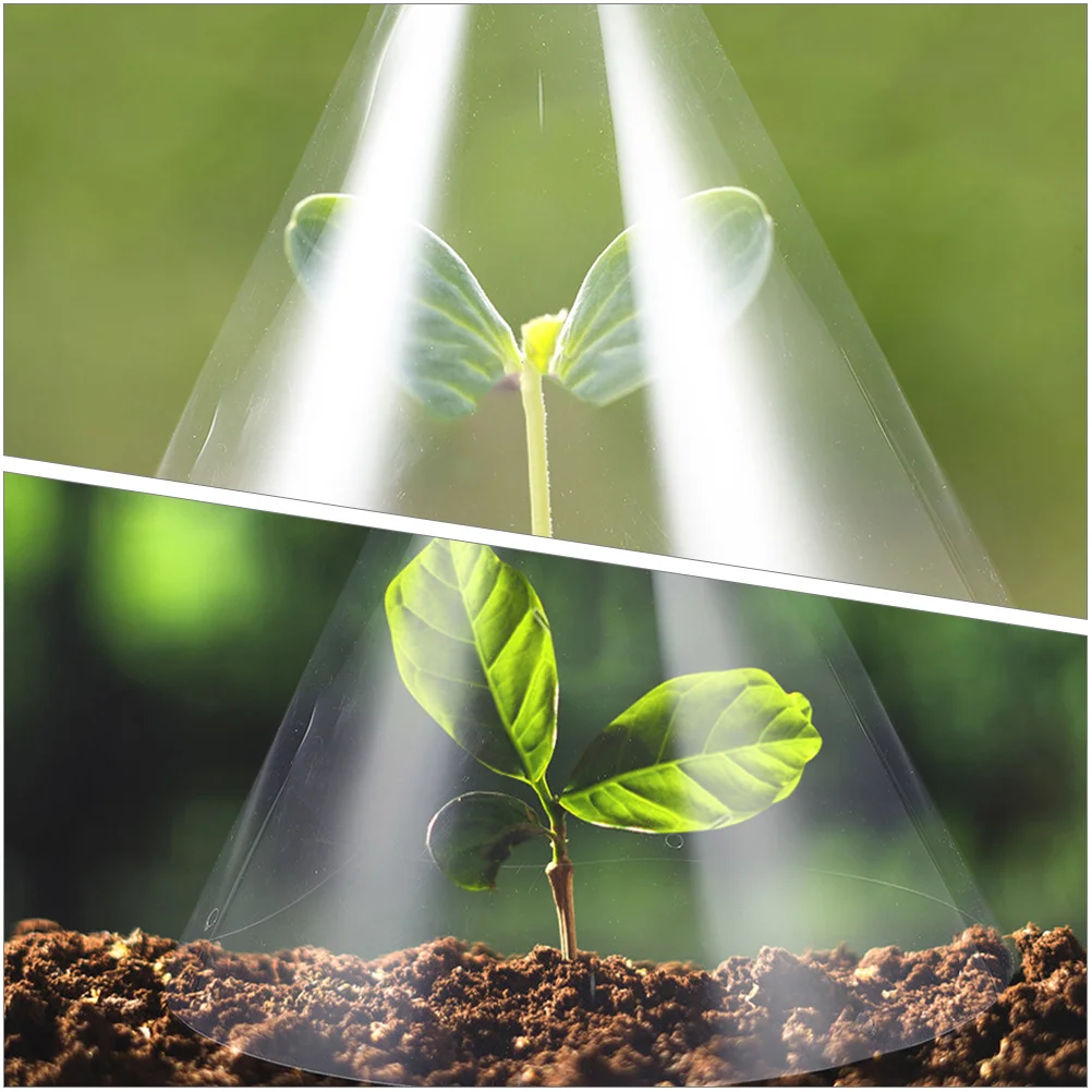 

30 шт. защитные чехлы для растений, пластиковые прочные чехлы для маленьких растений, саженцев, уличные садовые чехлы для детских растений