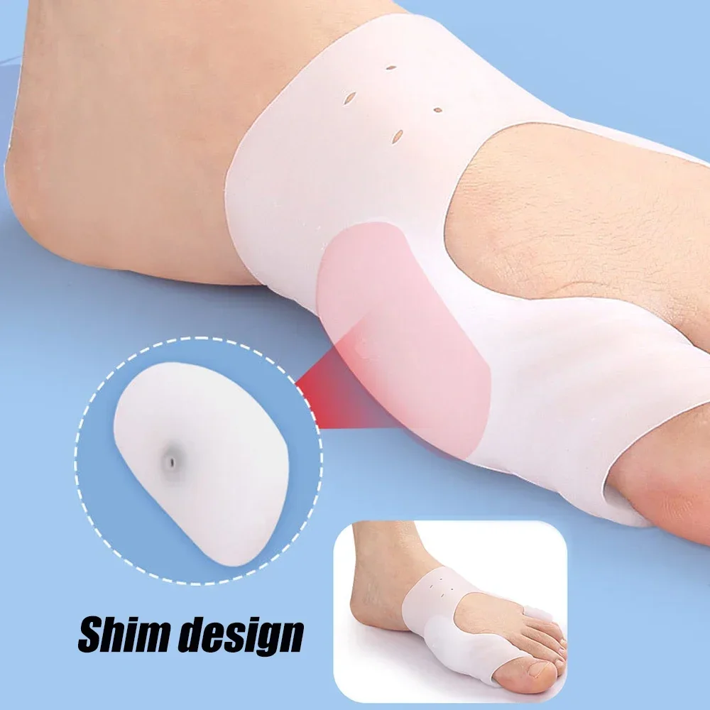 1 Pair Toe Separators To Correct Bunions, Toe Spacers, Bunion Protector Guards Gel Shield for Foot Pain Relief, Calluses & Corns