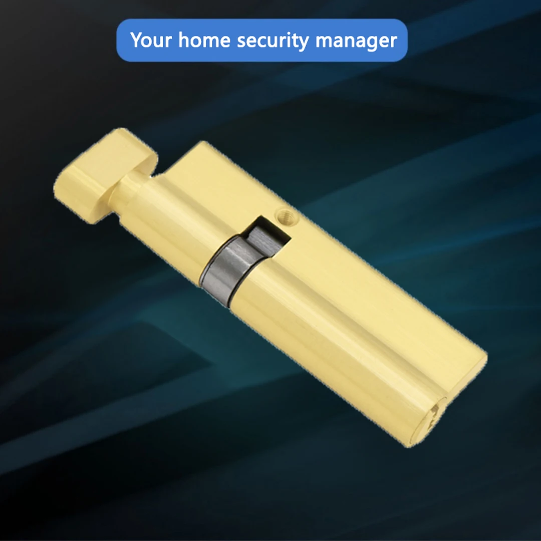 

Home security door lock Plastic steel door positive offset 130mm full copper lock core with 3 keys