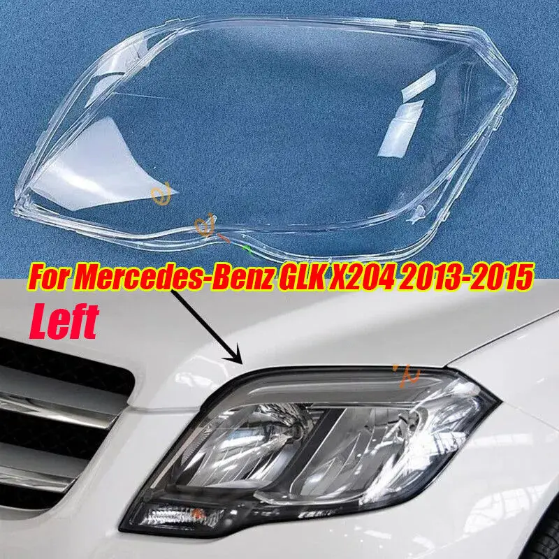 For Mercedes-Benz GLK X204 2013-2015 Left Side Headlight Clear Lens Cover+Glue