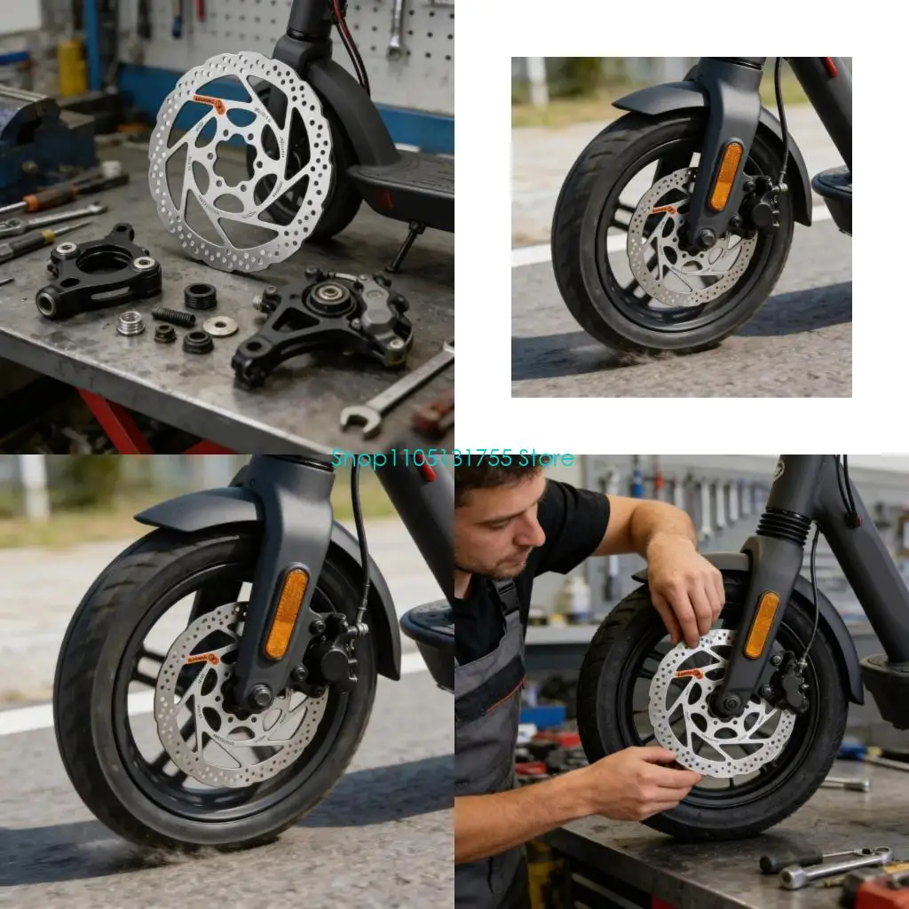 

K0EF Scooter Disc Brake Rotors Durability Electric Scooter Brake Disc Part Accessories For Enhances Safety and Control