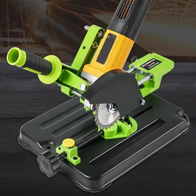 

Angle Grinder Fixed Mount Rustproof Angle Grinder Modification Table Holder Bracket Adjustable Cutting Angle Heat-Resistant