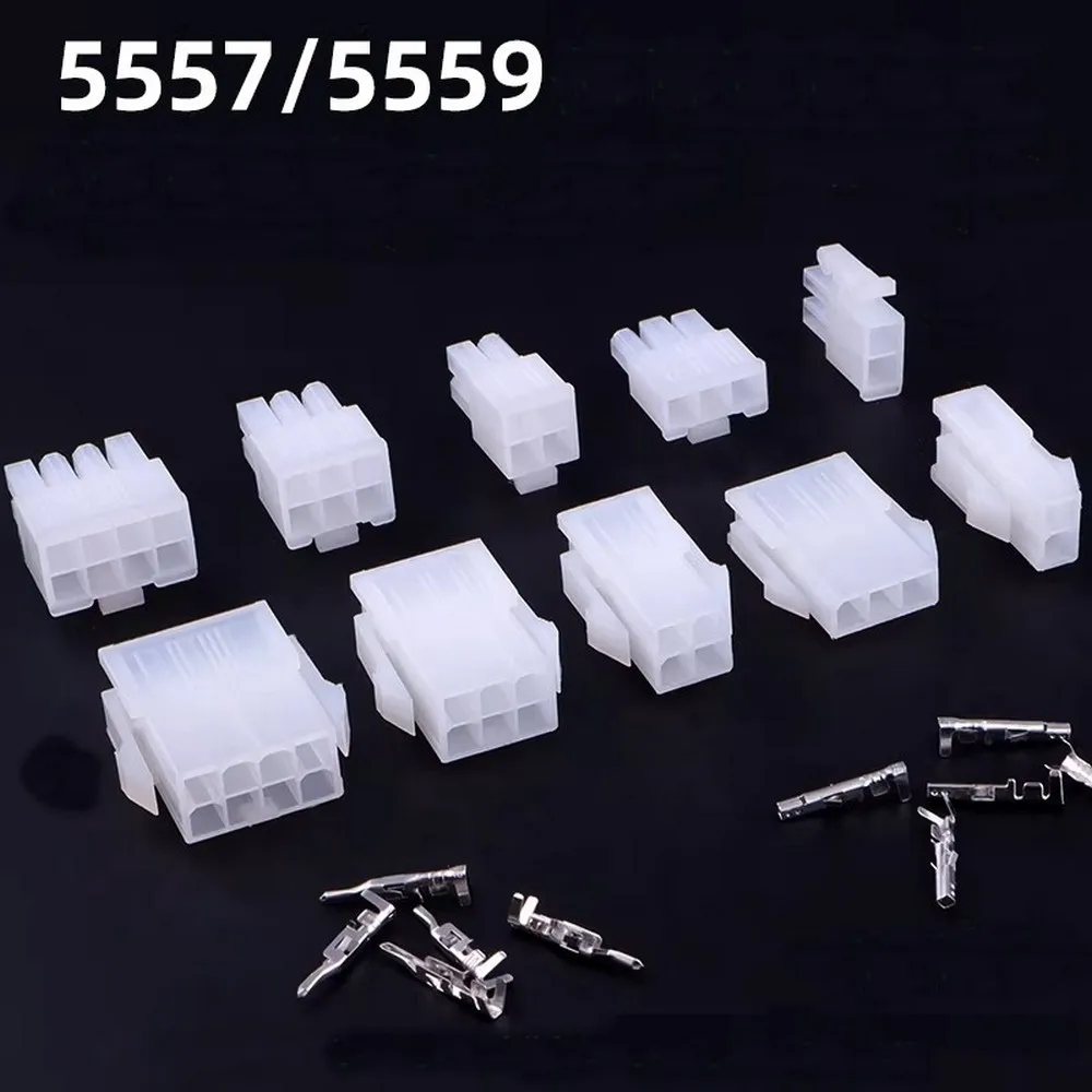 

5557 5559 Male Female Rubber Shell Terminals 4.2mm Spacing Air Docking Connector Wiring Terminals For ATV Motorcycle
