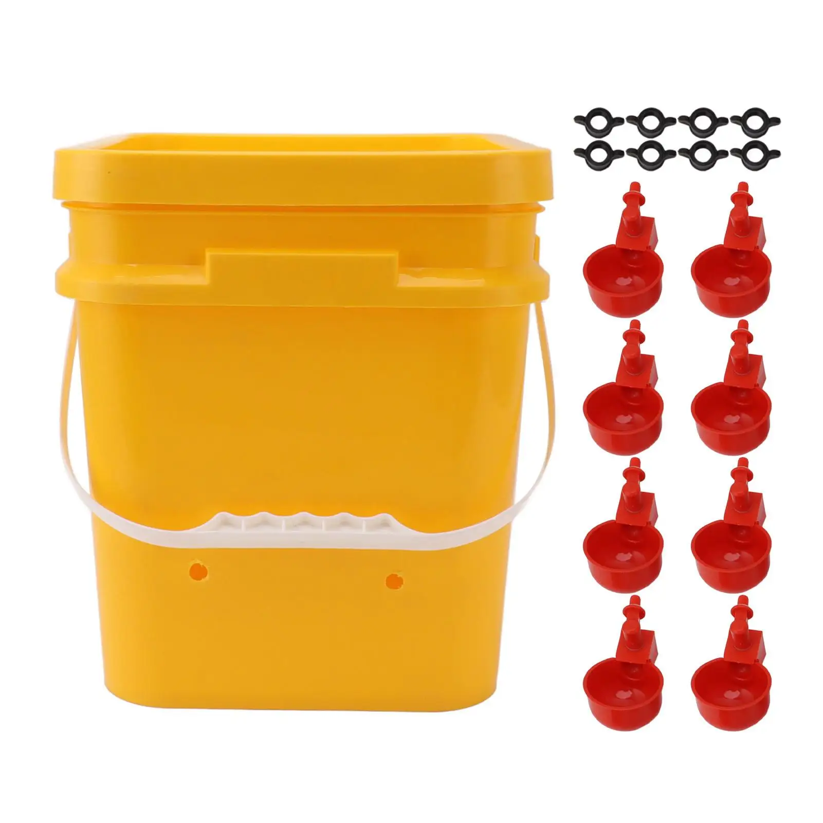 

Automatic Chicken Waterer 12L Handheld Barrel Poultry Drinking Feeder Kit