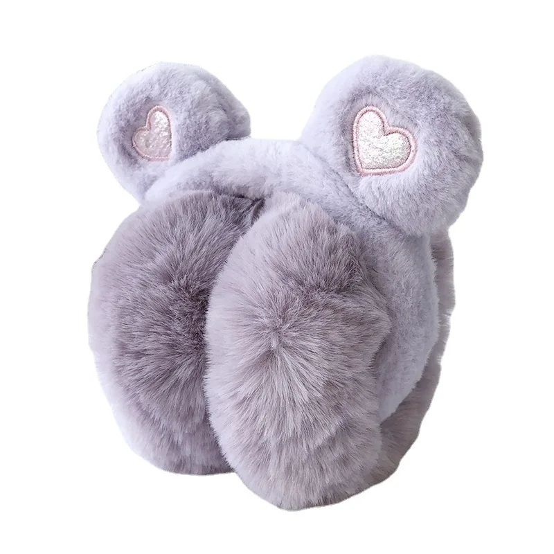 Складные амбушюры с медвежьими ушками для женщин, новые зимние теплые и незамерзающие милые студенческие уход за ушами