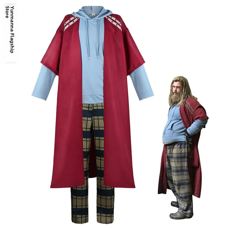

Adult Cosplay Thor Set loween Performance Costume Ars Ename God of Thunder Outfit Polyester Fabric Stage Performance