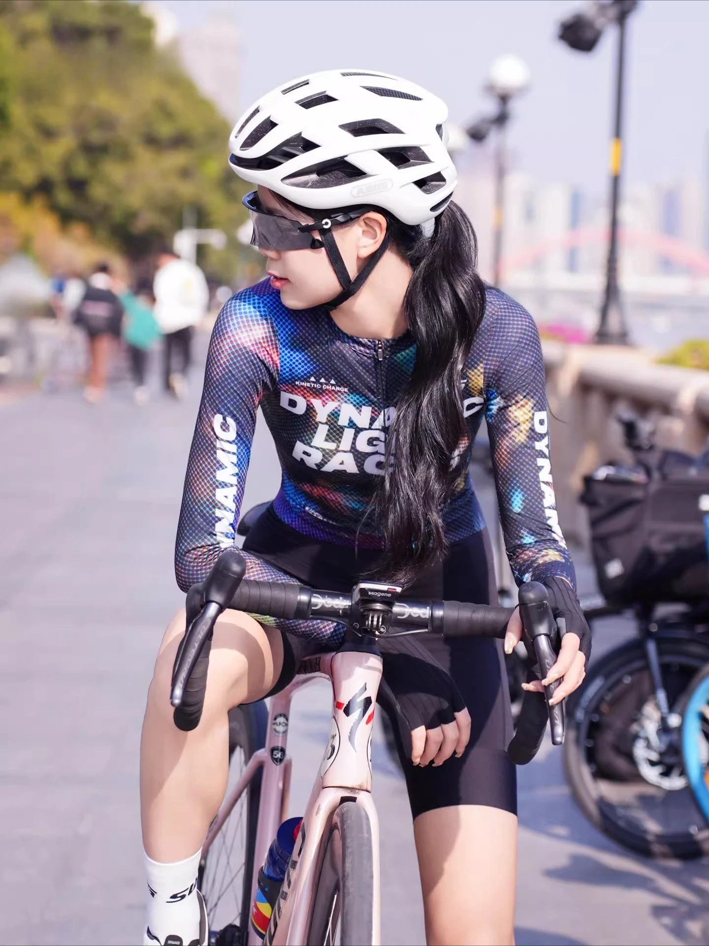 Cycling jersey set - spring/summer breathable long sleeve for men and women - road bike riding gear