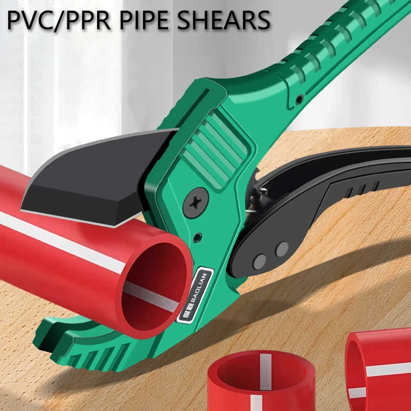 Baollian SK5 Material Ratchet Pipe Cutter 32-42MM Pipe Scissors for Cutting PVC/PU/PP/PE Hoses Hand Repair Tool