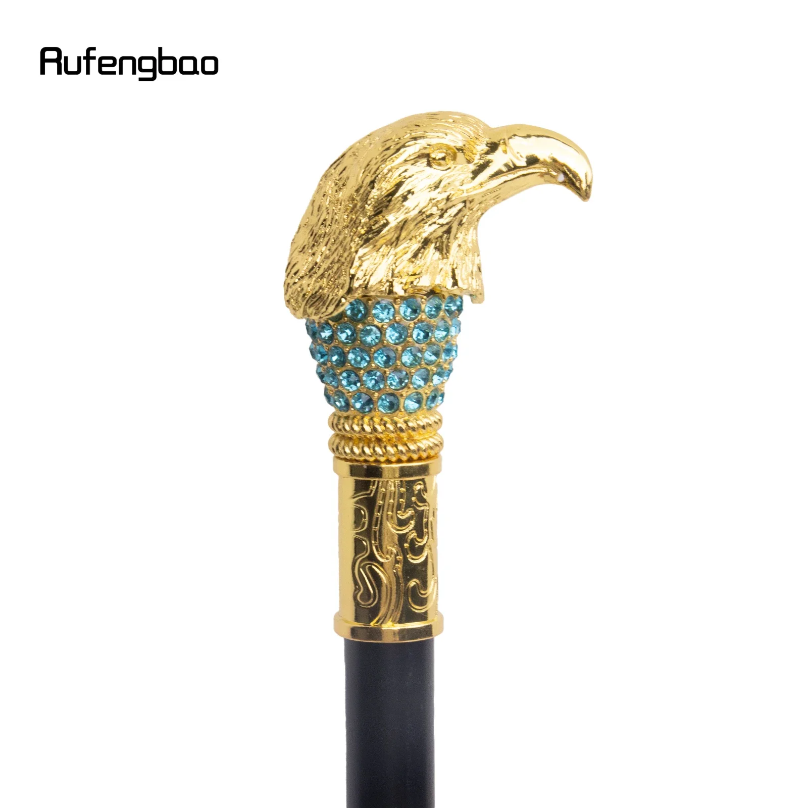 الذهبي الأخضر النسر رئيس موضة عصا للمشي عصا الزخرفية تأثيري خمر حفلة عصرية عصا للمشي Crosier 92 سنتيمتر