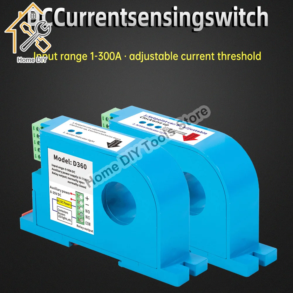 

Embedded DC Current Sensing Switch Mutual Inductance Module Overload Protection Linkage Control Hall Sensor D360-50A D366-300A