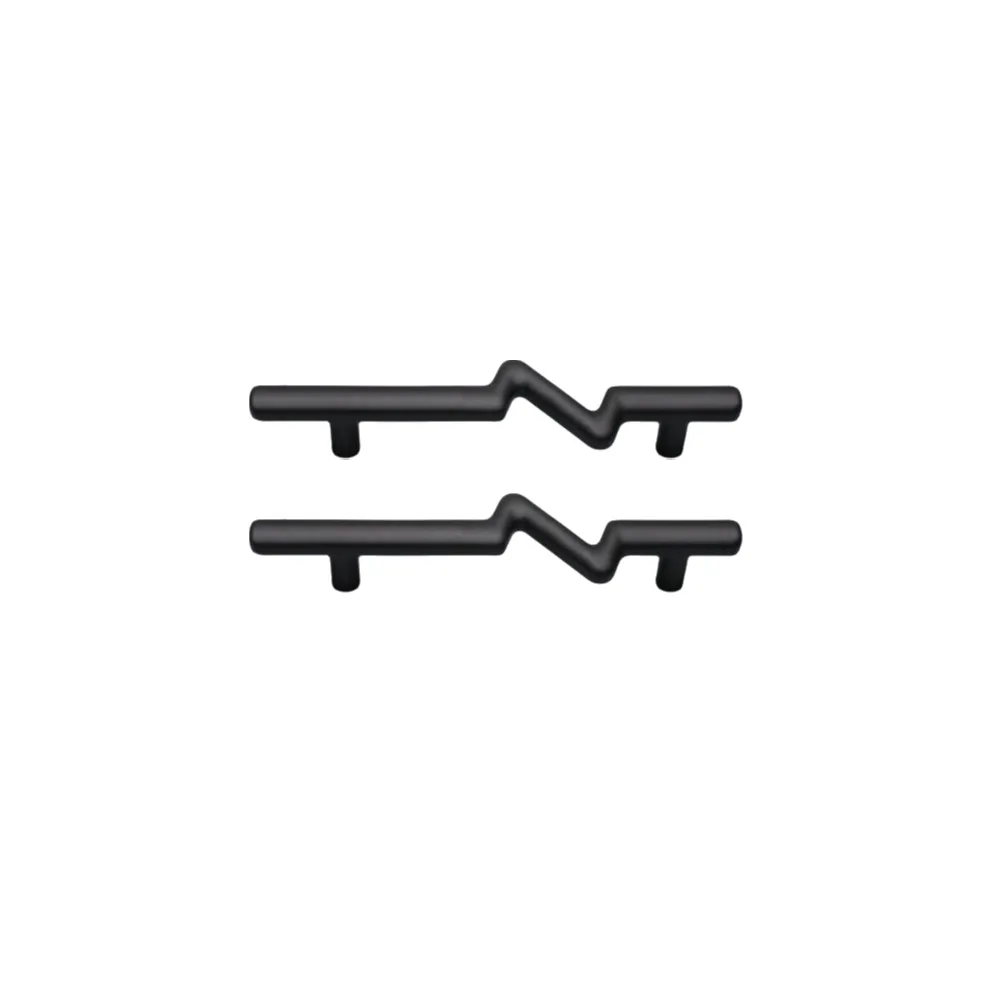 

2pcs Modern Zinc Alloy Door Handles Retro Vintage Drawer Knobs Furniture Hardware Simple Drawer and Cabinet