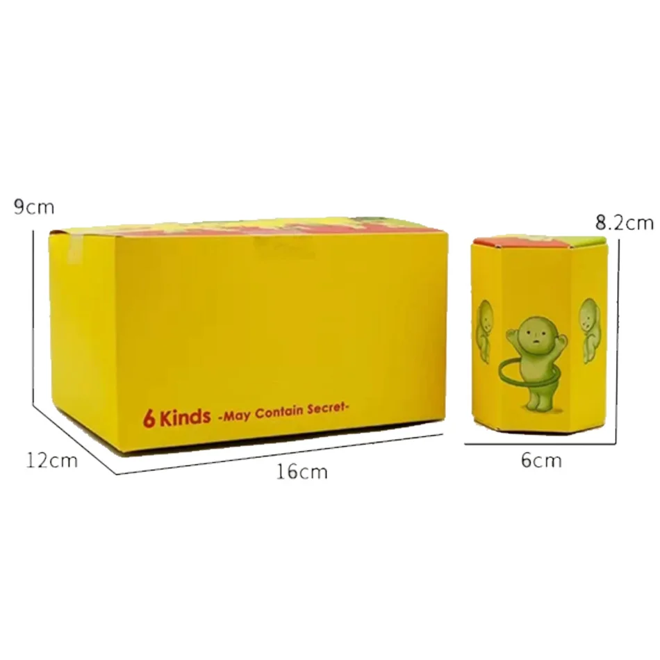 Smiski-caja ciega de luz nocturna a la moda, Jun 1234 generación, juego, Fitness, Yoga, decoración de dormitorio, bonito adorno colgante para coche