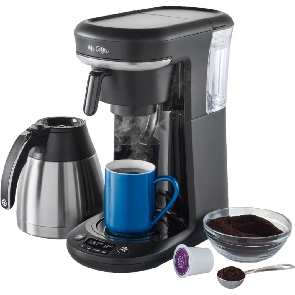 

Space-Saving Combo 10-Cup Coffee Maker,TWO WAYS TO BREW-STRONG BREW SELECTOR,Coffee Maker.