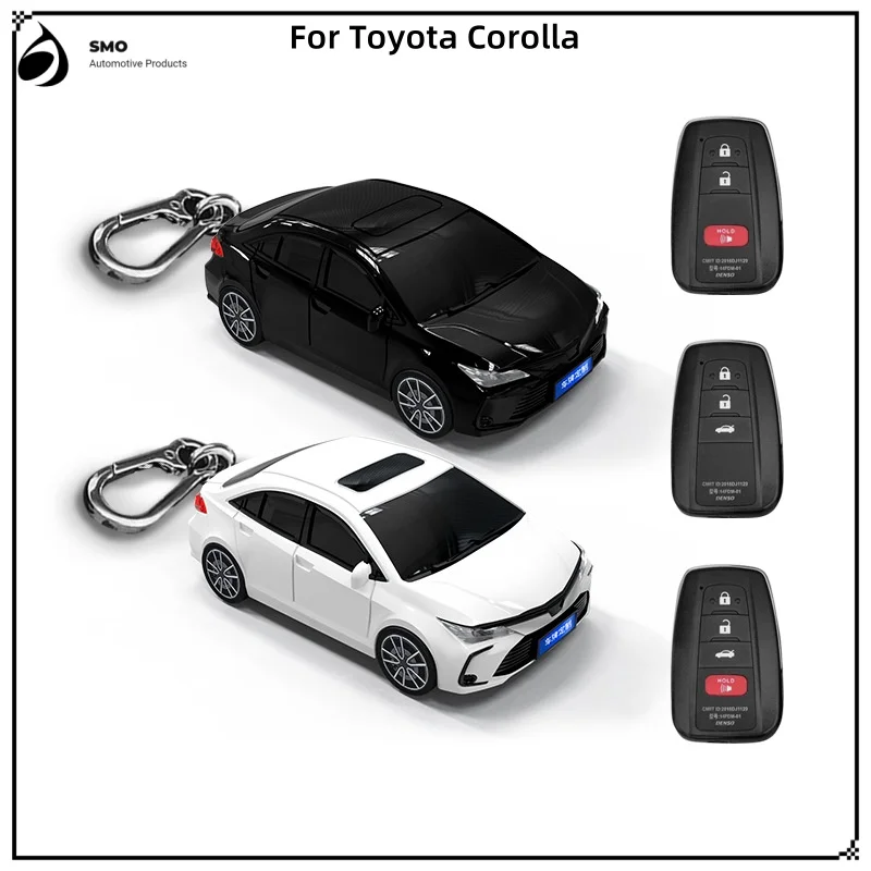 

For Toyota Corolla Key Cover with Lights Car Key Fob Car Model Key Protector Auto Accessories Creative Personalized Gift New