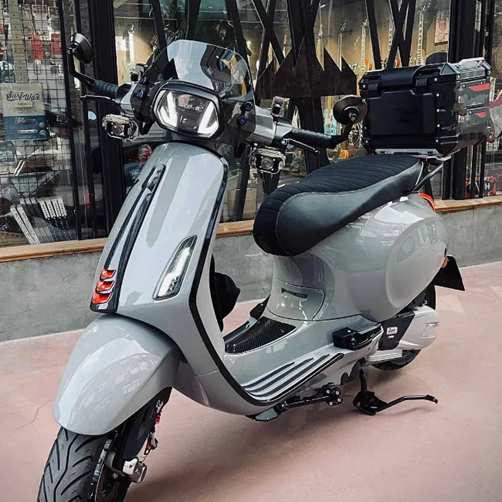 

For Vespa Sprint150 2013-2024 Motorcycle Windshield Wind Deflector Acrylic Windscreen Airflow Visor With Bracket Accessories