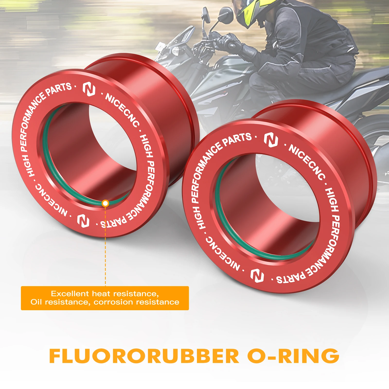 NICECNC For Honda CRF250R CRF450R CRF450X 2005-2023 CRF 250RX 450RX 450RL 450RWE 450L Rear Wheel Spacers Hub Collars O-rings