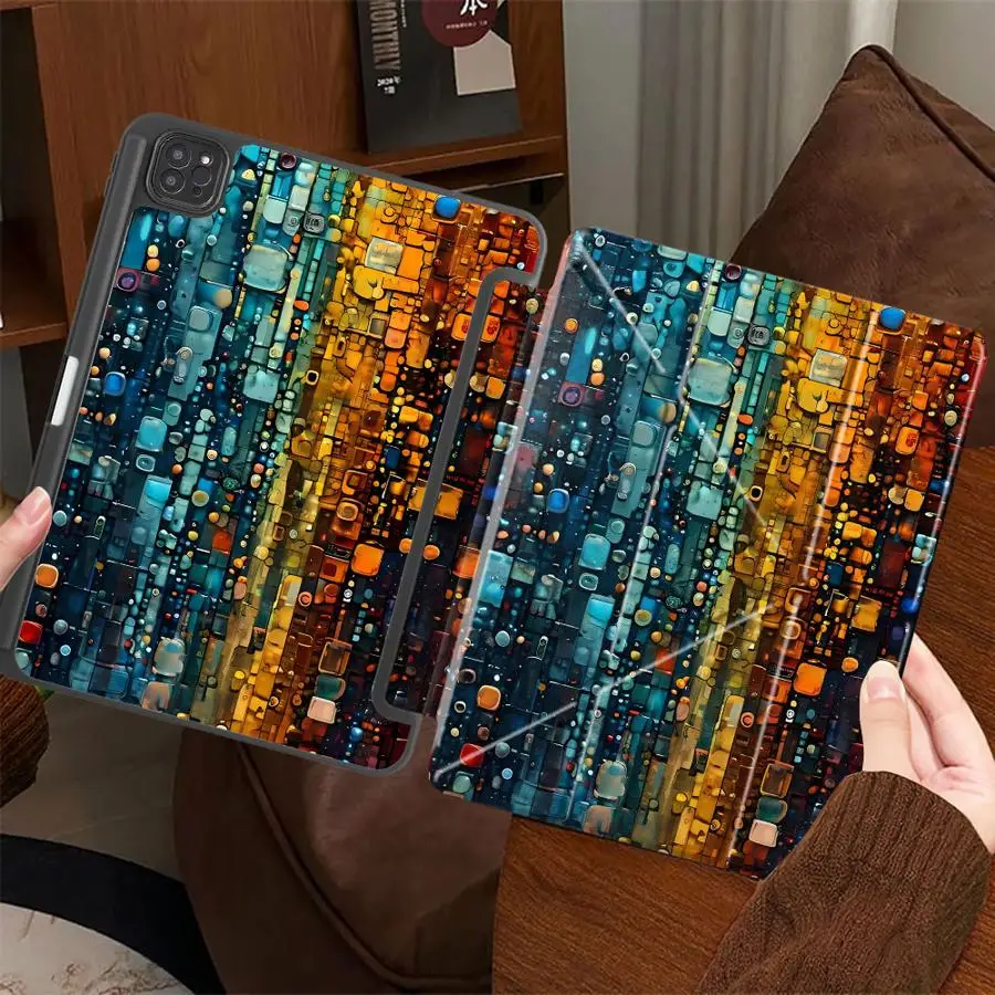 Tablet Case For iPad Pro 2025 Mini 6 7 Air 4 5 M3 M2 M4 11inch Pro 11th 10th 9th 8th 7th 12.9inch Holder Cover Fashion 3 D Space