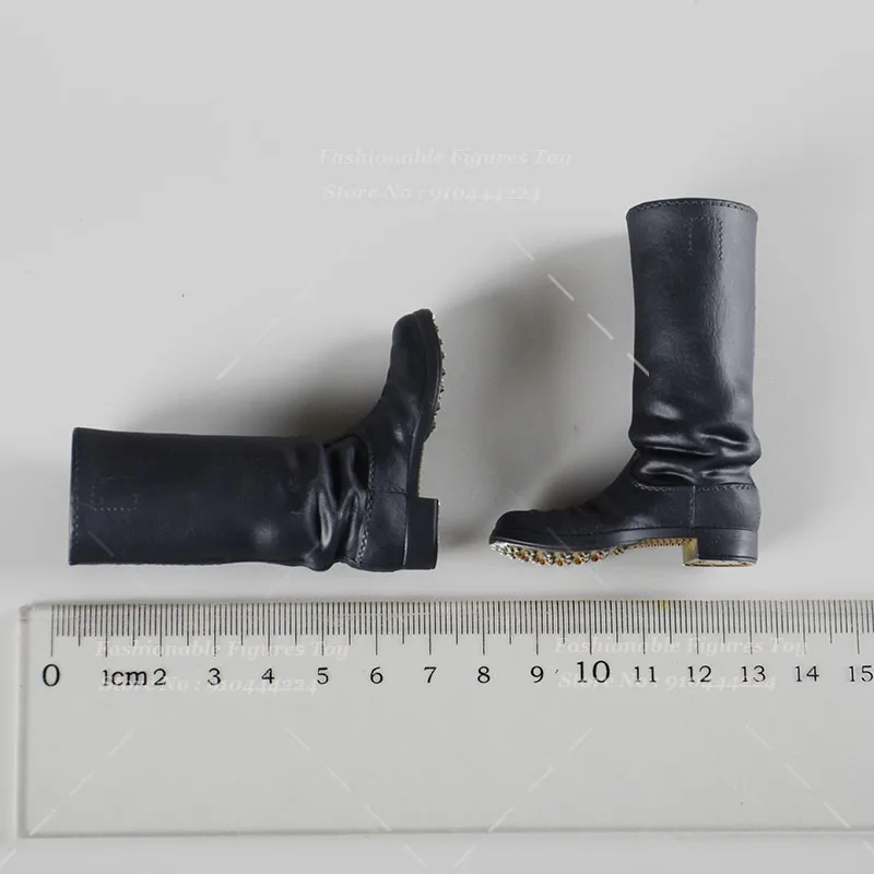 1/6 Męskie Długie Buty Żołnierskie Wojskowe Buty Bojowe Wysokie Buty Gumowe Buty z Otworami Pasują do Figur Akcji 12-calowych Modeli Lalek