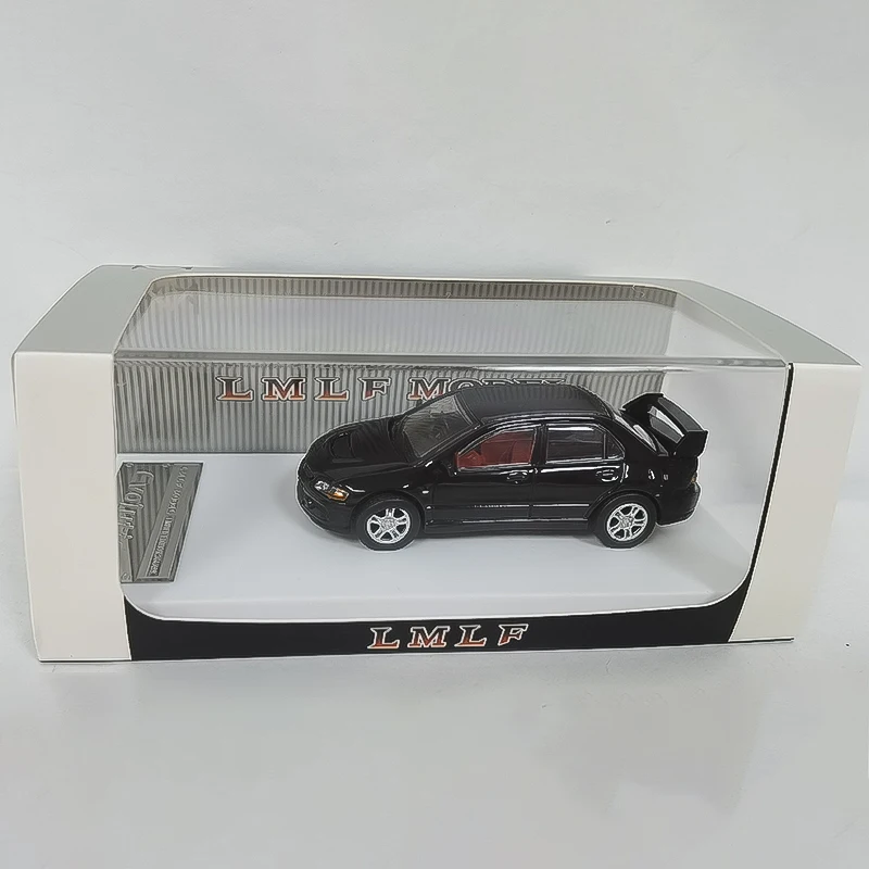 LMLF 1/64 Evolution Model Car For  Collection  Racing Sports Model Diecast Car Black