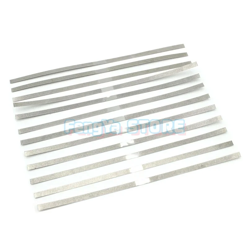 12 Pcs/Set Dental Metal Polishing Stick Strips Alumina Plated Sanding Surface Single Double Side Dentist Lab Materials