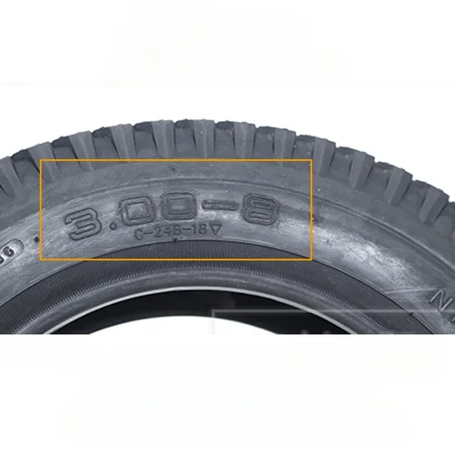 Imagen 2 del producto Tubo exterior de neumático para patinete eléctrico y de Gas, para vehículos de almacén, Mini motocicleta y ciclomotor, 3,00-8