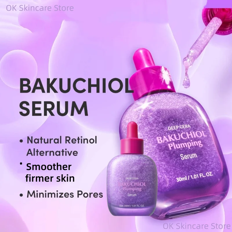

Korean Skin Care Bakuchiol Plumping Face Serum Niacinamide & Hyaluronic Acid Essence, Pore Care & Wrinkle Original Products 30ml