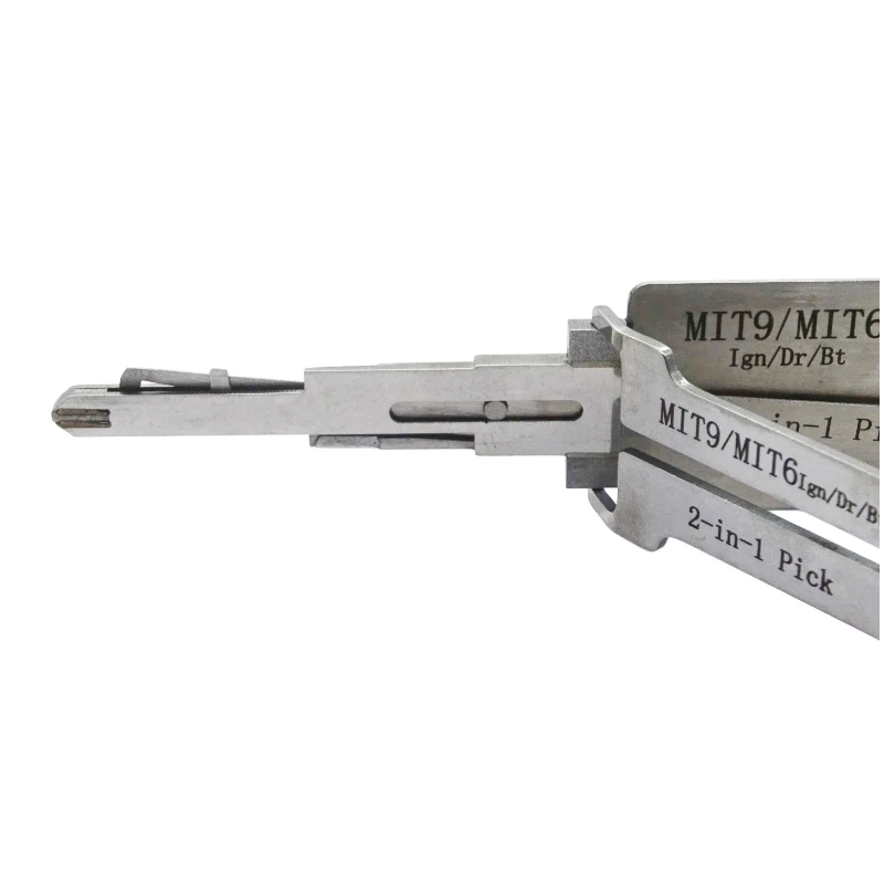 Lishi MIT9 MIT6 2 in 1 Locksmith Tool Lock Pick Decoder Flat Milling for Mitsubishi Models 4