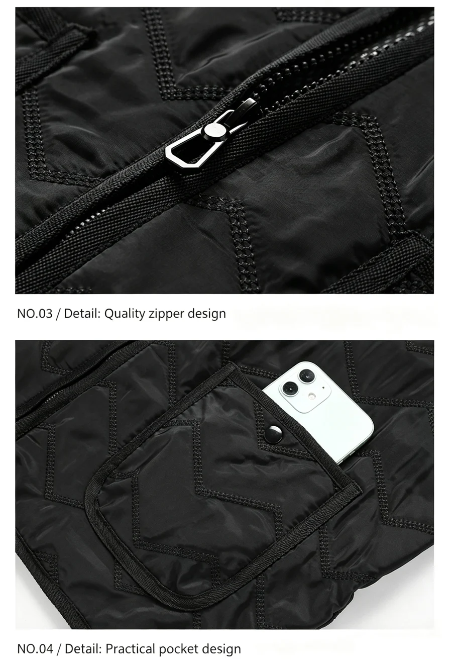 8 Heizzonen USB Elektrisch Beheizte Weste für Männer und Frauen 3-Stufen-Temperaturregelung Unisex Winter Warme Thermoweste für Outdoor-Aktivitäten – Detail 19