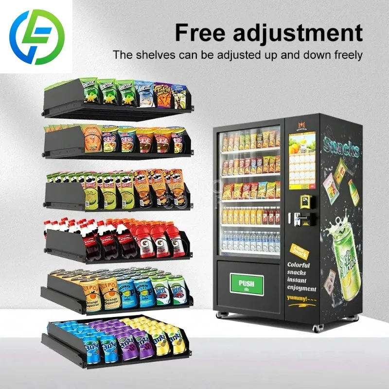 Smart Snack Machines Combo Beverage Germany Standard Vending Machines Snacks and Drinks Maquina Expendedora Qr Code Payment