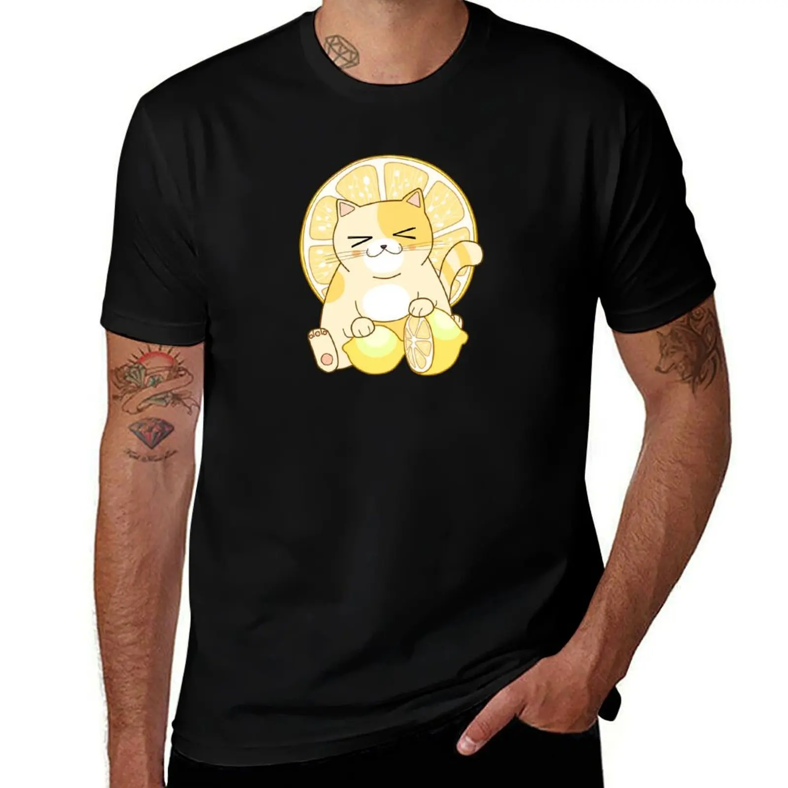

Lemon Cat T-Shirt Louboutins anime clothes custom shirt mens t shirt