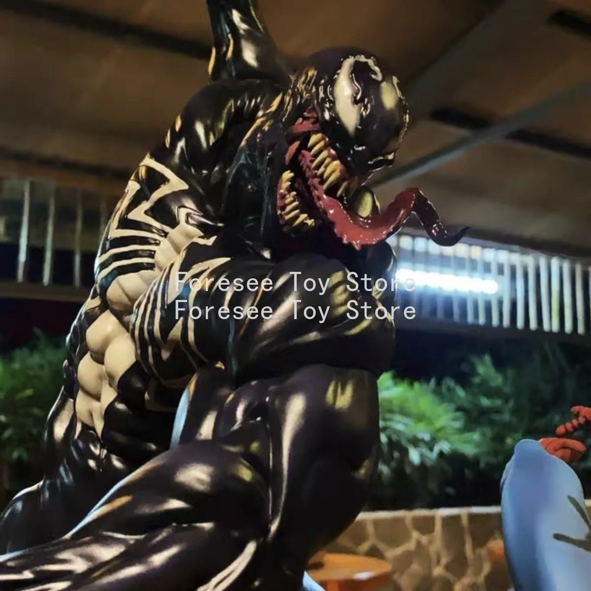 55 سنتيمتر فينوم معركة الرجل العنكبوت الشكل الأعجوبة أنيمي المحيطة الشكل جمع سطح المكتب زخرفة الزينة أفضل الهدايا للبنين