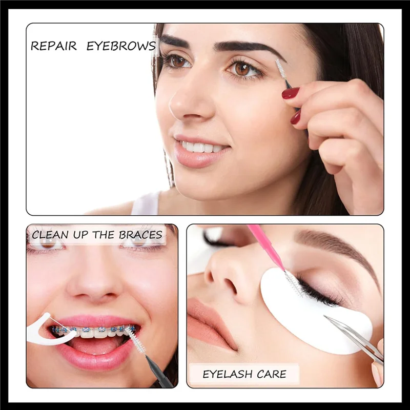 

ABLN-300 шт., мини-кисть для бровей с крышкой, кисть для ламинирования бровей, кисть для бровей, расческа, инструменты для подтяжки бровей, ресниц