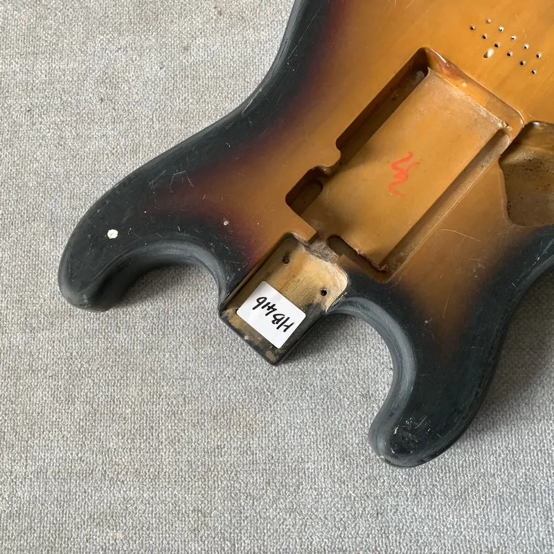 HB416 Left Hand Sunburst Color  ST Model Electric Guitar Body Free Style Pickups  DIY Replacement Stock Item