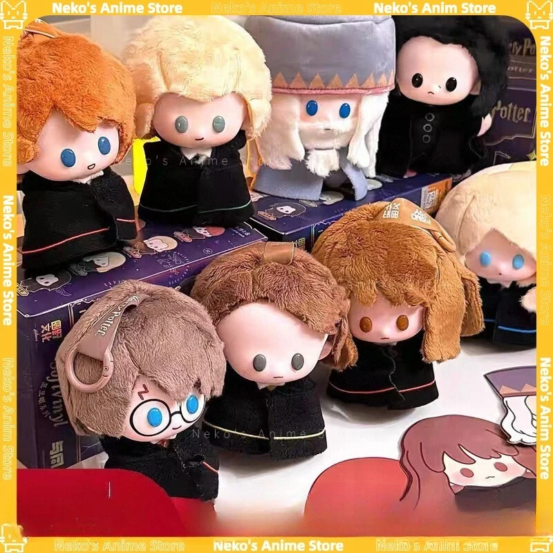 En Stock Original Harry Potter cara de vinilo personaje de película caja ciega misteriosa juguete colgantes de peluche suave figura Hermione Ron regalo