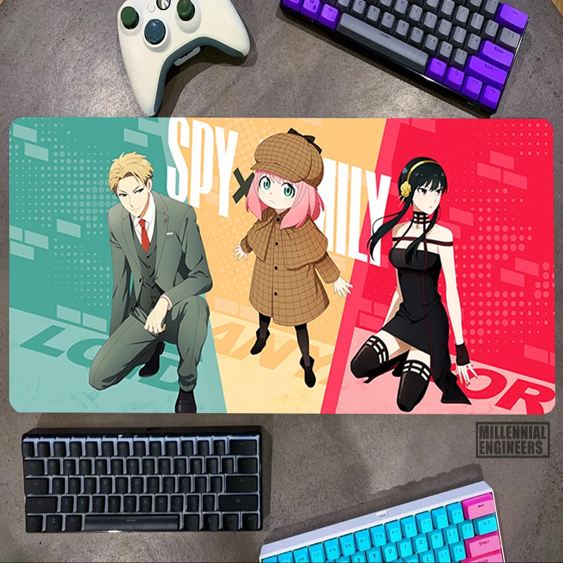 Anya Forger SPY×FAMILY Anime Mouse Pad Mousepad Gamer Big Mousepepad Office Accessories Gaming Mats Desk Mat Keyboard Extended