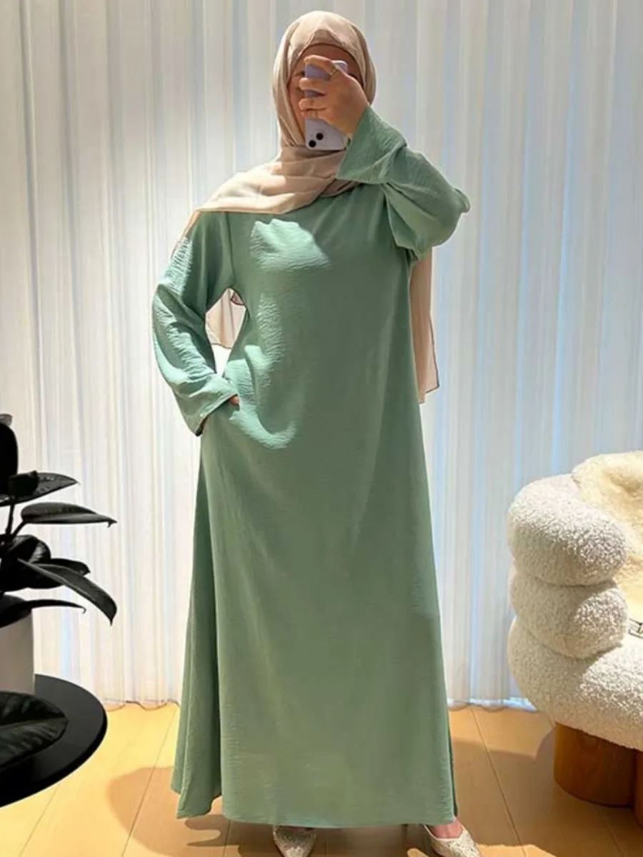 Eid Muslim Abaya for Women Dresses Jalabiya Modest Arab Long Robe Ramadan Morocco Dubai Abayas Kaftan Islam Saudi Vestidos 2024