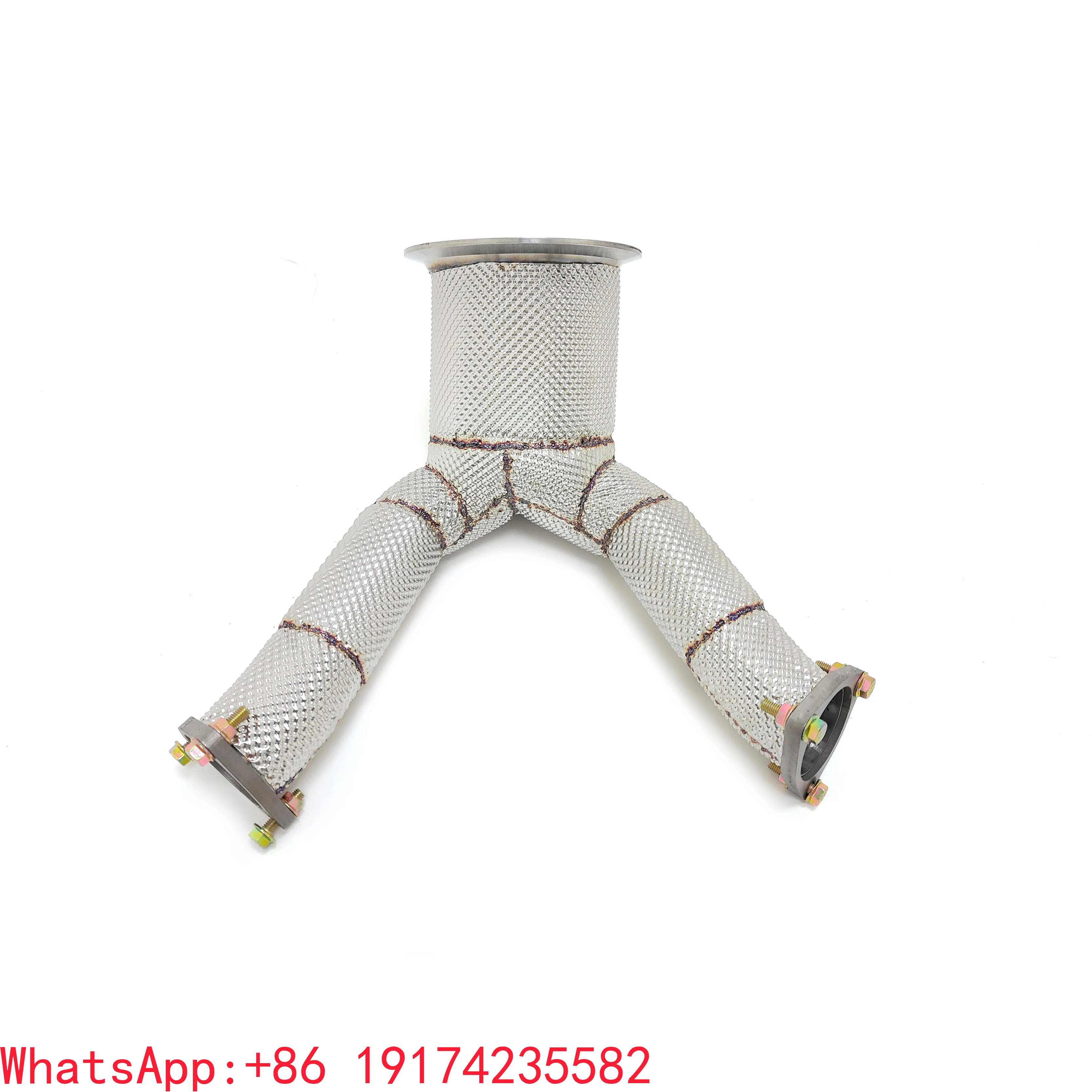 

For CSZ Catted Downpipe With Heat Shield for Audi SQ5 B9 3.0T 2018-2023 SS304 Exhaust Auto Performance Parts