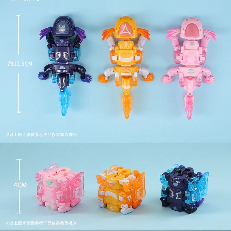 12CM 52TOYS BEASTBOX Ambystoma Mexicanum 변형 메카 모델 키트 퍼즐 장난감 관절형 액션 피규어 소년 수집품 선물
