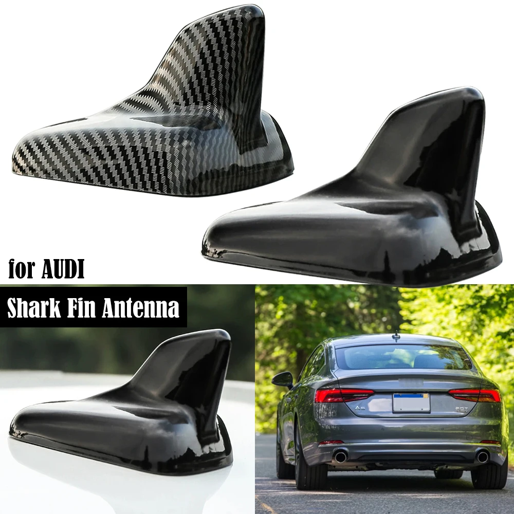 

ABS High Quality Shark Car Shark Fin For Audi A5 A4L A6L Q2L Q3 Q5L Q8 Antenna Decoration Roof Radio FM/AM Aerials Signal Base