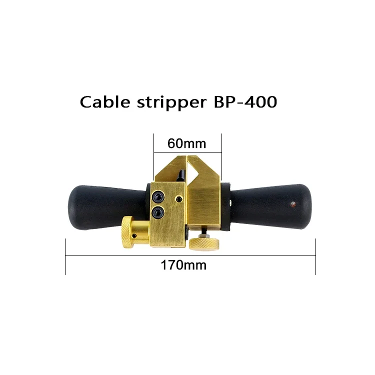 BP-400 Cable Stripper เครื่องมือตัดสายไฟสําหรับ Peeling ความลึกด้านล่าง 4.5 มม., ช่วงการปอก 11-30 มม. ทองแดง-อลูมิเนียมสาย