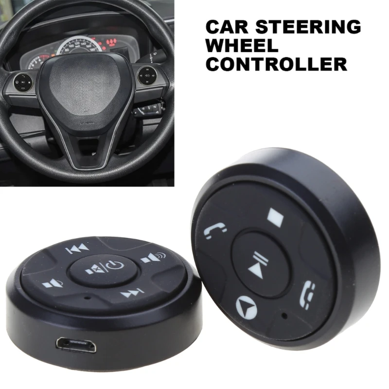 Control remoto inalámbrico para volante Control remoto para volante automóvil compacto y responsivo