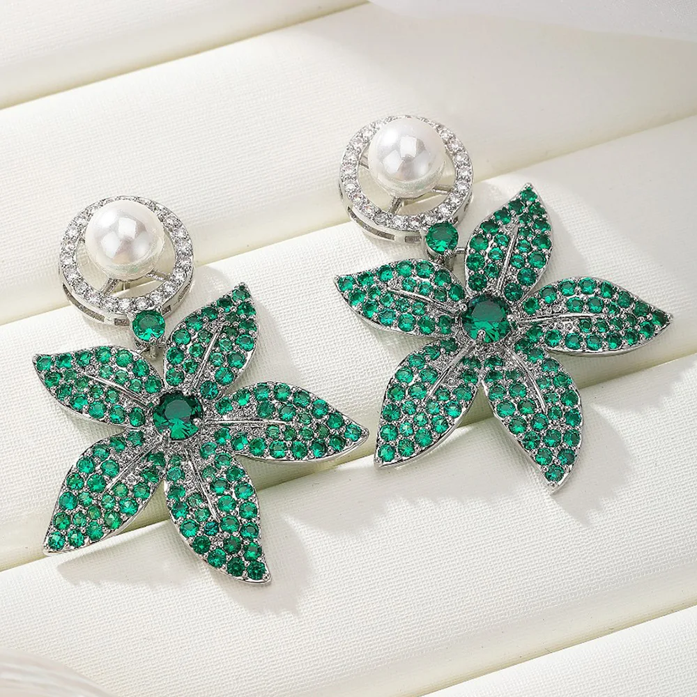 

Missvikki Multi-colored Imitation Pearl Dangle Earrings for Women Special-interested Bridal Wedding Earrings New Fashion Jewelry